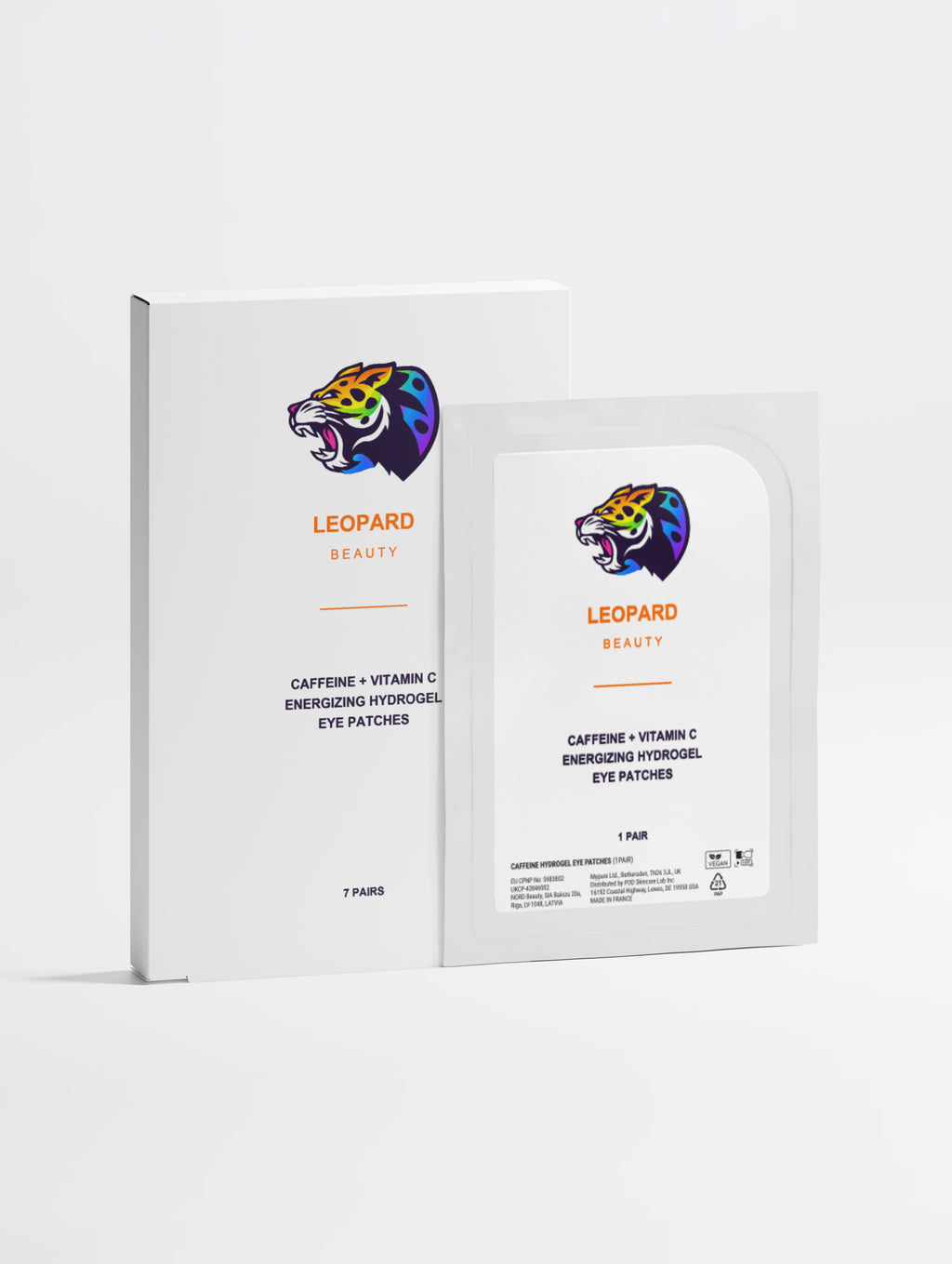 Patch occhi energizzanti alla caffeina e vitamina C - 7 paia