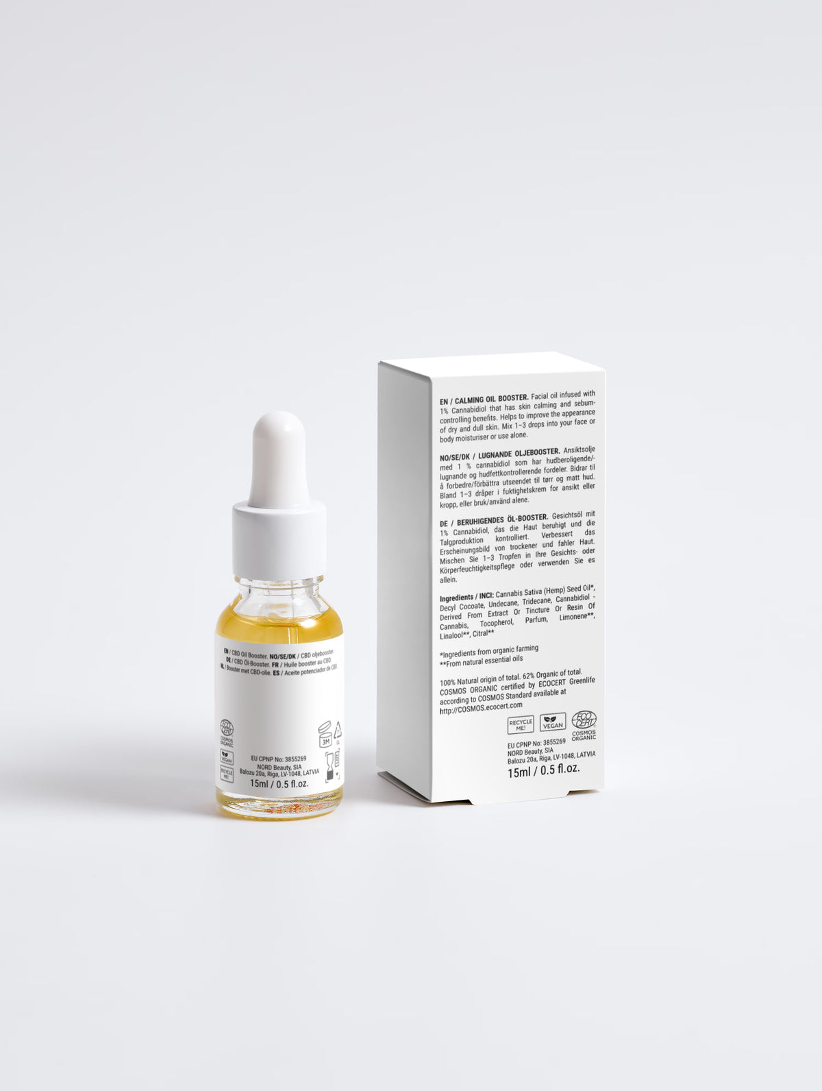 Olio viso lenitivo al CBD - 15 ml