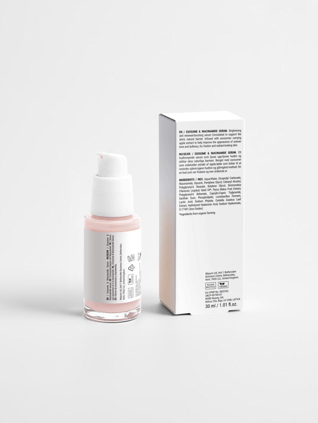 Siero viso agli esosomi e niacinamide