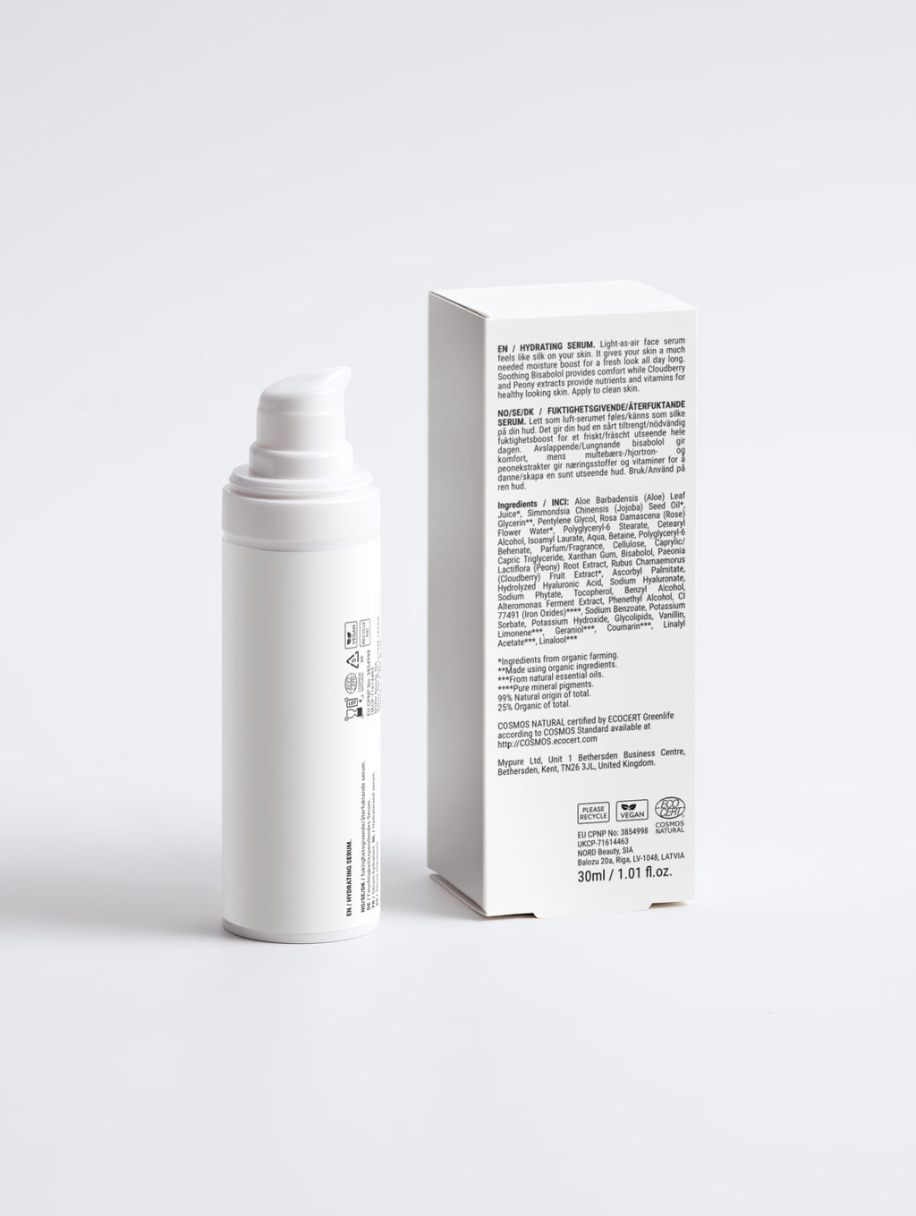 Siero viso idratante - Erogatore bianco