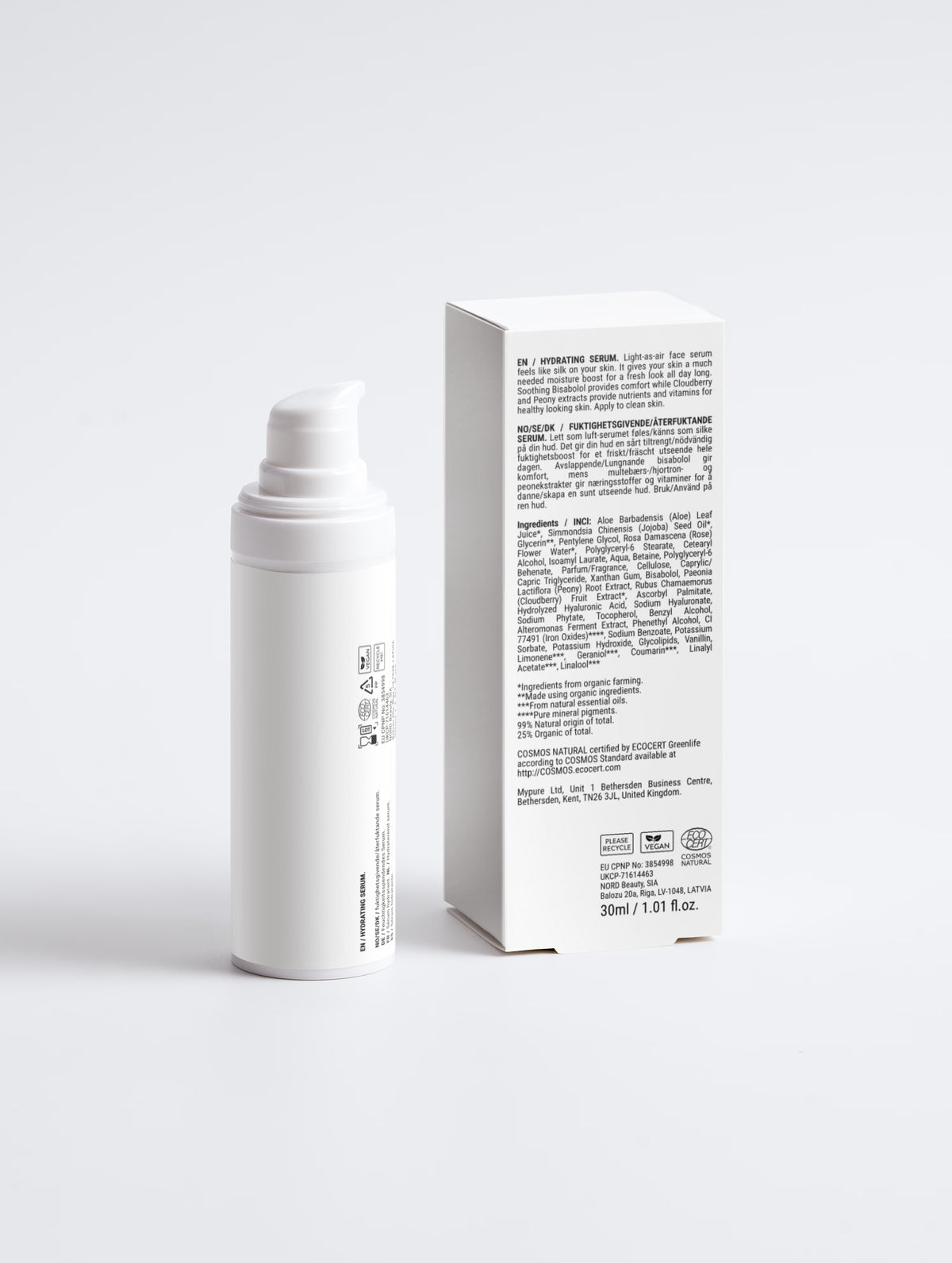 Siero viso idratante - Erogatore bianco